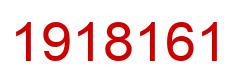 Number 1918161 red image