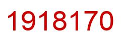 Number 1918170 red image