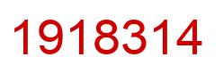 Number 1918314 red image