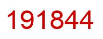 Number 191844 red image