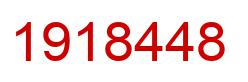 Number 1918448 red image
