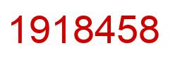 Number 1918458 red image