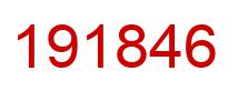 Number 191846 red image