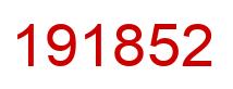 Número 191852 imagen rojo
