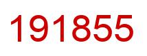 Number 191855 red image