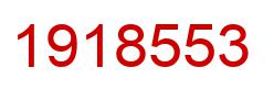 Number 1918553 red image