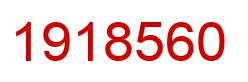 Number 1918560 red image