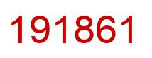 Number 191861 red image