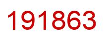 Number 191863 red image