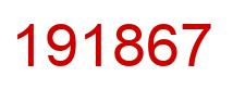 Number 191867 red image