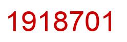 Number 1918701 red image