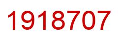 Number 1918707 red image