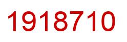 Number 1918710 red image