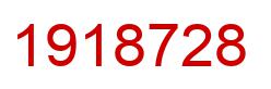 Number 1918728 red image