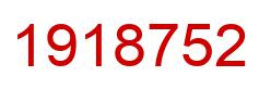 Number 1918752 red image