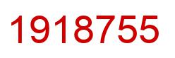 Number 1918755 red image