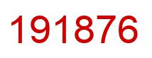 Number 191876 red image