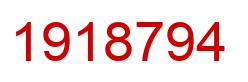 Number 1918794 red image