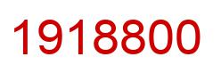 Number 1918800 red image