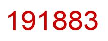 Number 191883 red image