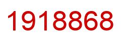 Number 1918868 red image