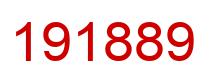 Number 191889 red image