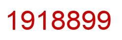 Number 1918899 red image