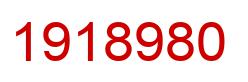 Number 1918980 red image