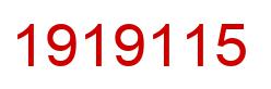 Number 1919115 red image