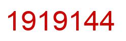 Number 1919144 red image