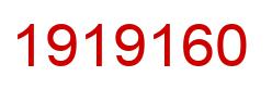 Number 1919160 red image