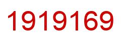Number 1919169 red image