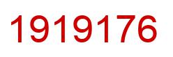 Number 1919176 red image