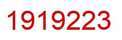 Number 1919223 red image