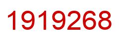 Number 1919268 red image