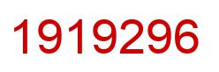 Number 1919296 red image