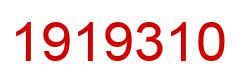 Number 1919310 red image