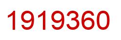 Number 1919360 red image