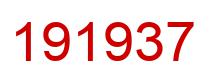 Number 191937 red image