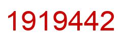 Number 1919442 red image