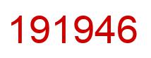 Number 191946 red image