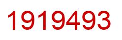 Number 1919493 red image