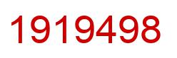 Number 1919498 red image