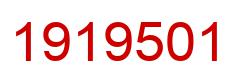 Number 1919501 red image