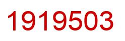 Number 1919503 red image