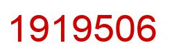 Number 1919506 red image