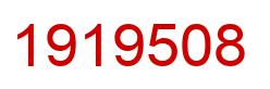 Number 1919508 red image
