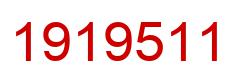 Number 1919511 red image