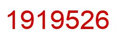 Number 1919526 red image