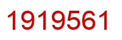 Number 1919561 red image